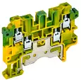 Колодка клеммная CTS-MC-PEN заземляющая 4 вывода 4мм2 желто-зеленая YCT12-03-4-K52-004 IEK/ИЭК