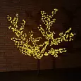 Светодиодное дерево "Сакура" высота 1,5м, диаметр кроны 1,8м, желтые светодиоды, IP 65, понижающий т 531-101 NEON-NIGHT