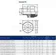 Сальник PG42-(Dпроводника 30-40мм)-IP54 143112 KEAZ/КЭАЗ